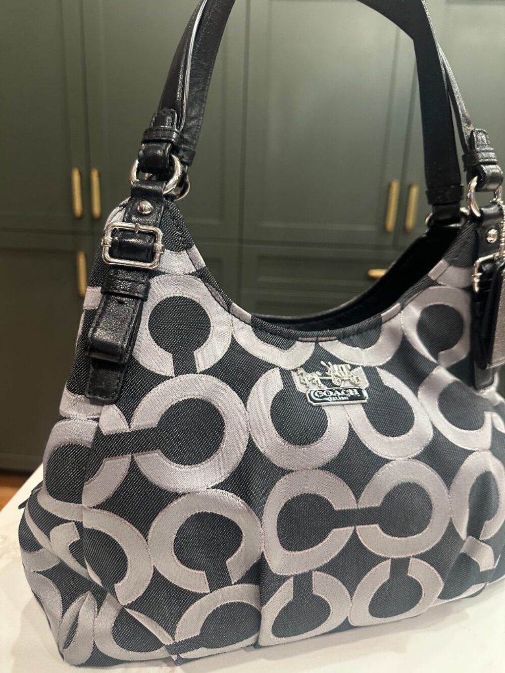 COACH Vintage Y2K Madison OP Art Sateen Maggie Should… - Gem